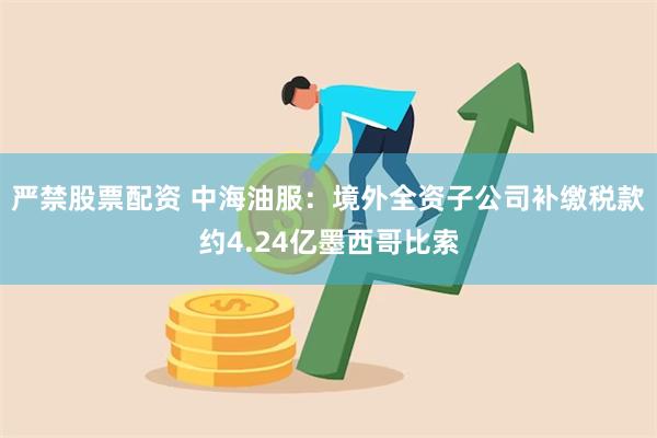 严禁股票配资 中海油服：境外全资子公司补缴税款约4.24亿墨