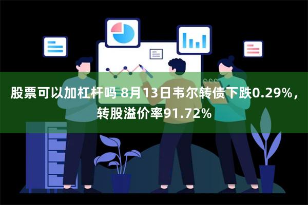 股票可以加杠杆吗 8月13日韦尔转债下跌0.29%，转股溢价