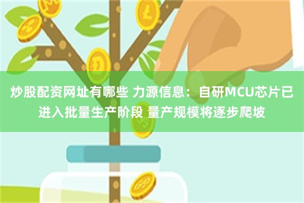 炒股配资网址有哪些 力源信息：自研MCU芯片已进入批量生产阶段 量产规模将逐步爬坡