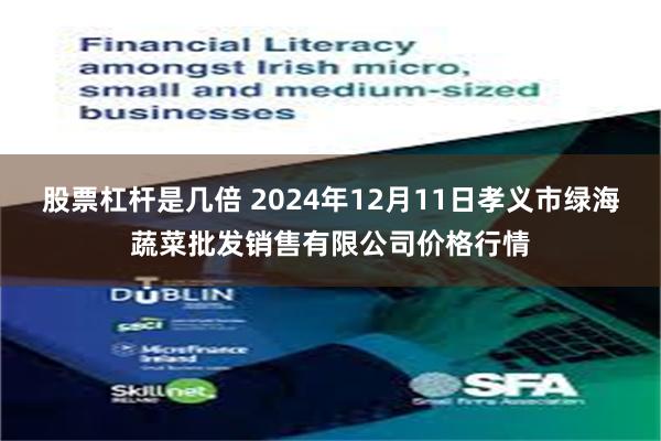 股票杠杆是几倍 2024年12月11日孝义市绿海蔬菜批发销售有限公司价格行情